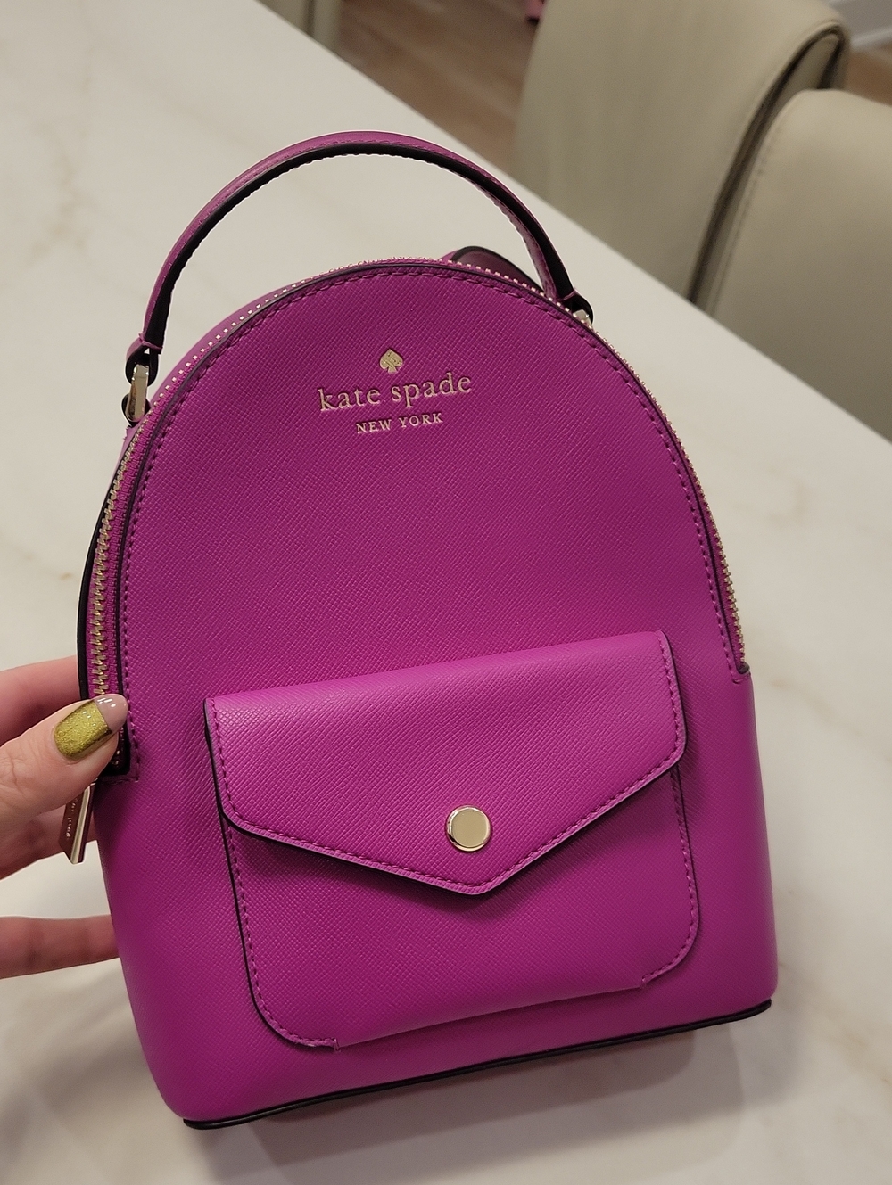 Kate Spade New York Women's Schuyler Saffiano Leather Mini Backpack